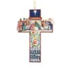 Enesco Gift Cross Nativity Scene Ornament(Cross Nativity Scene) -Holiday Gift Shop 4008105
