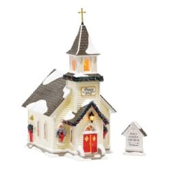 Department 56 Holy Family Church, Set Of 2(Holy Family Church Set Of 2)