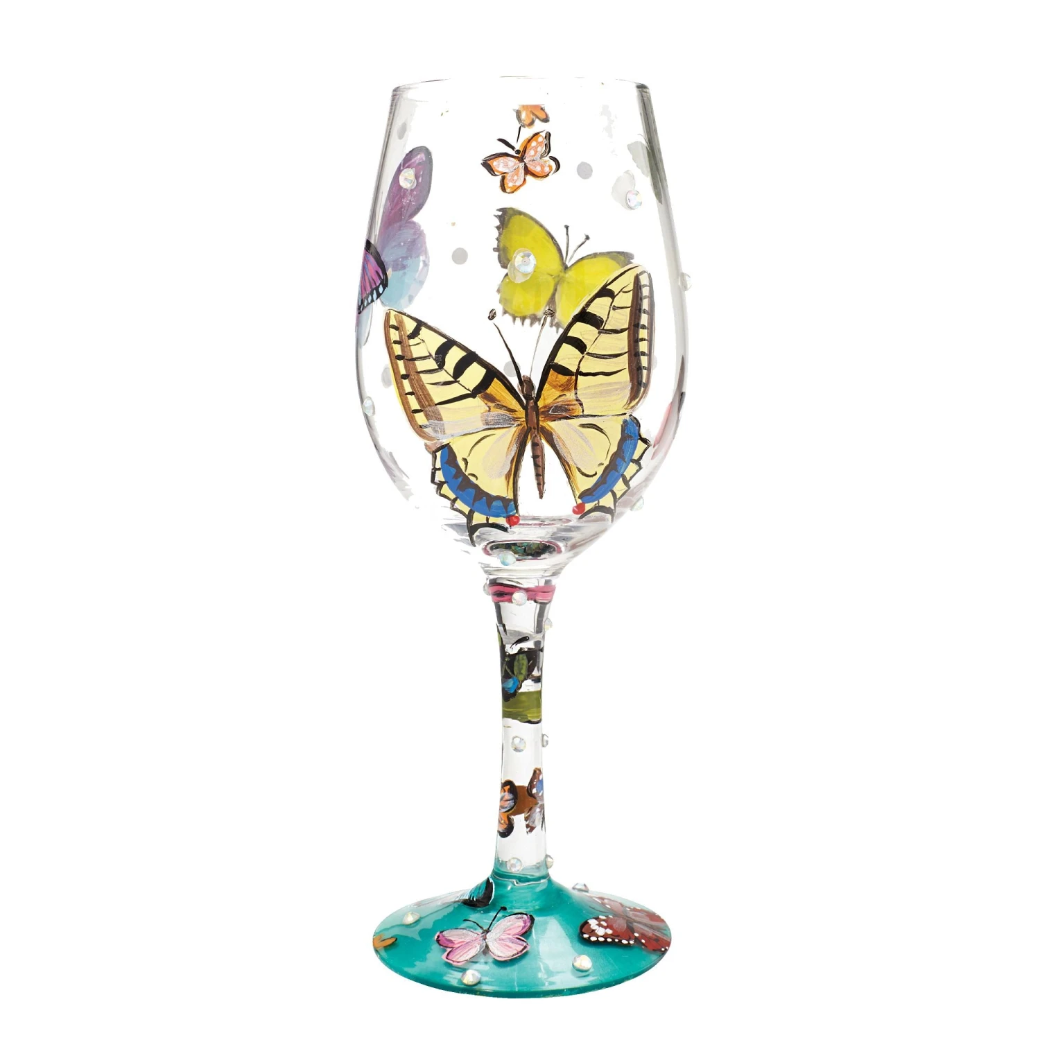 Enesco Gift Wine Glass Butterflies(Wine Glass Butterflies) 3 Enesco Gift Wine Glass Butterflies(Wine Glass Butterflies)