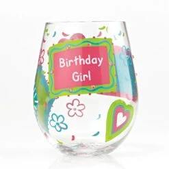 Enesco Gift Stemless Glass Birthday Girl(Stemless Glass Birthday Girl) -Holiday Gift Shop 4057323 2