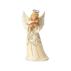 Enesco Gift Pint Sized Angel With Dog(White Farmhouse Angel With Dog) -Holiday Gift Shop 4060962 1