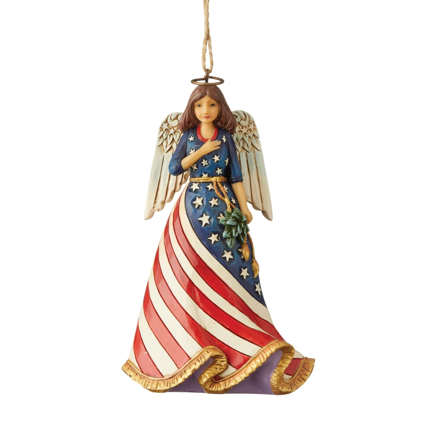 Enesco Gift Patriotic Angel Ornament(Patriotic Angel Ho) 3 Enesco Gift Patriotic Angel Ornament(Patriotic Angel Ho)