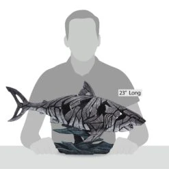 Enesco Gift Shark Figure(Edges Shark Figure) -Holiday Gift Shop 6005343 4
