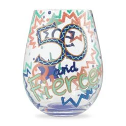 Enesco Gift Stemless 50 And Fierce(Stemless 50 And Fierce)