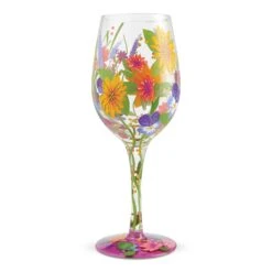 Enesco Gift Wine Glass Wine In The Garden(Wine Glass Wine In The Garden)