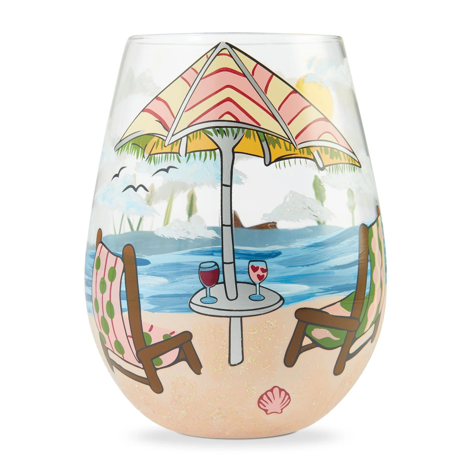 Enesco Gift Stemless Beach Please(Stemless Beach Please) 3 Enesco Gift Stemless Beach Please(Stemless Beach Please)