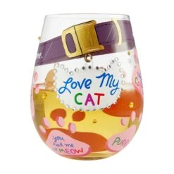 Enesco Gift Stemless Love My Cat(Stemless Love My Cat) -Holiday Gift Shop 6006302 3