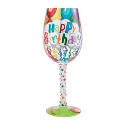 Enesco Gift Wine Glass Birthday Streamers(Wine Glass Birthday Streamers)
