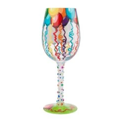 Enesco Gift Wine Glass Birthday Streamers(Wine Glass Birthday Streamers) -Holiday Gift Shop 6009211 2