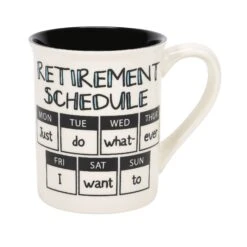 Enesco Gift RETIREMENT CALENDAR MUG(Retirement Calendar Mug)