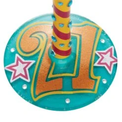 Enesco Gift Wine Glass Happy 21st Birthday(Wine Glass Happy 21st Birthday) -Holiday Gift Shop 6010248 3