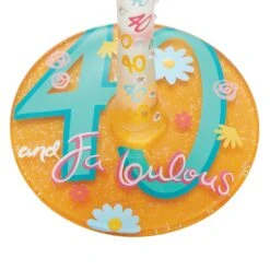 Enesco Gift Wine Glass Happy 40th Birthday(Wine Glass Happy 40th Birthday) -Holiday Gift Shop 6010249 3
