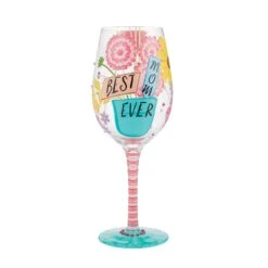 Enesco Gift Wine Glass Best Mom Ever(Wine Glass Best Mom Ever 1)