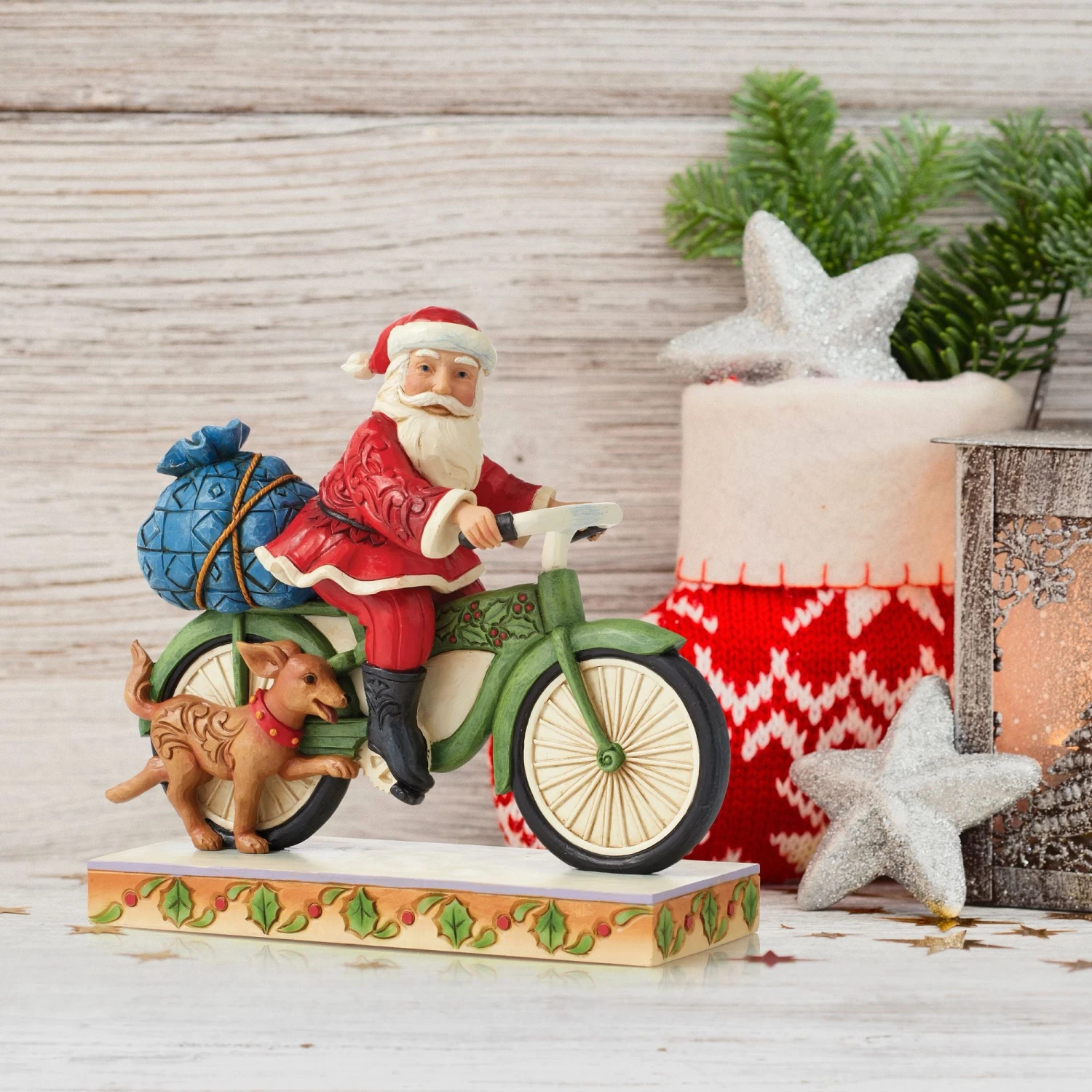 Enesco Gift Santa Riding Bicycle(Santa Riding Bicycle) 4 Enesco Gift Santa Riding Bicycle(Santa Riding Bicycle) - Image 2