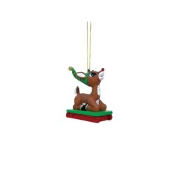 Department 56 Rudolph Sledding(Rudolph Sledding) -Holiday Gift Shop 6010976 6