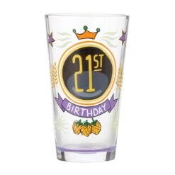 Enesco Gift 21st Birthday Pint Glass(21st Birthday Pint Glass)