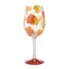 Enesco Gift Autumn Bliss Wine Glass(Autumn Bliss Wine Glass) -Holiday Gift Shop 6012015