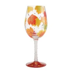 Enesco Gift Autumn Bliss Wine Glass(Autumn Bliss Wine Glass)