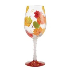 Enesco Gift Autumn Bliss Wine Glass(Autumn Bliss Wine Glass) -Holiday Gift Shop 6012015 2