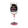 Enesco Gift Happy Hour Wine Glass(Happy Hour Wine Glass) -Holiday Gift Shop 6012022
