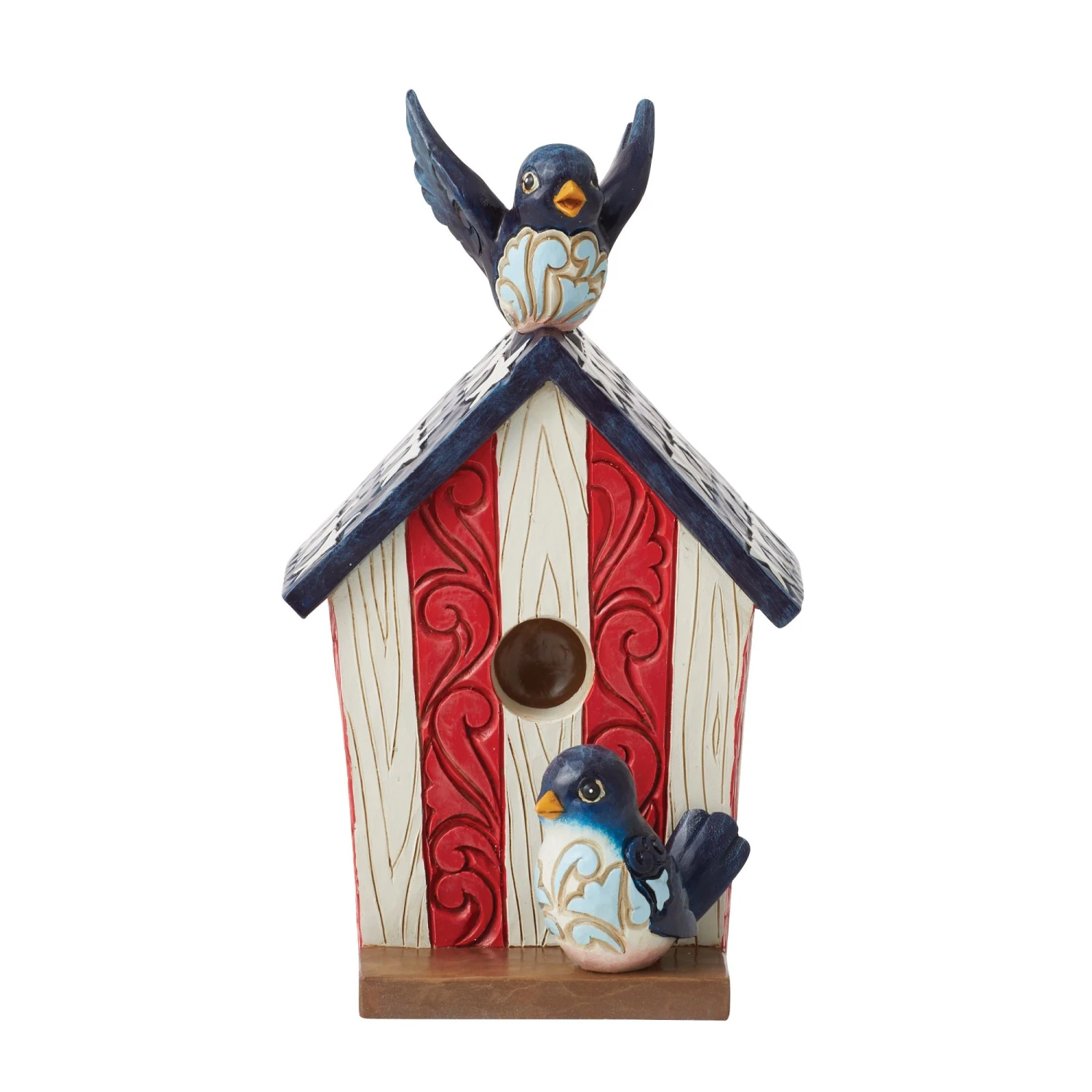 Enesco Gift Patriotic Decorative Birdhouse(Patriotic Decorative Birdhouse) 3 Enesco Gift Patriotic Decorative Birdhouse(Patriotic Decorative Birdhouse)
