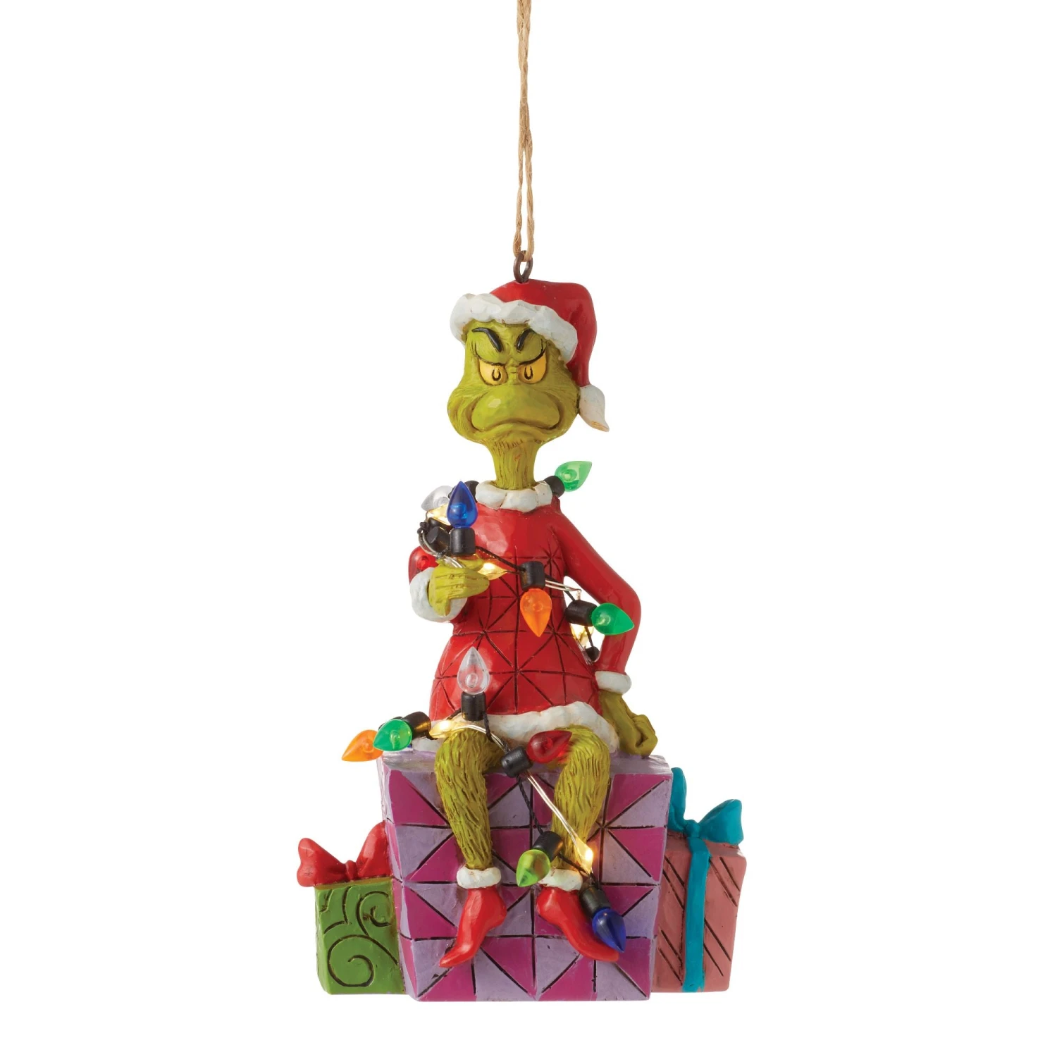 Enesco Gift Grinch On Present Ornament(Grinch On Present Ornament) 3 Enesco Gift Grinch On Present Ornament(Grinch On Present Ornament)