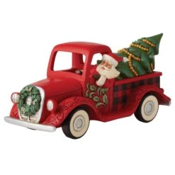 Enesco Gift Highland Glen Santa Truck Fig(Hg Santa In Plaid Truck Fig)