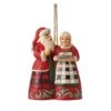 Enesco Gift HG Santa & Mrs. Claus Ornament(Highlnd Santa Mrs Claus Orn)