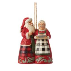 Enesco Gift HG Santa & Mrs. Claus Ornament(Highlnd Santa Mrs Claus Orn)