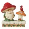 Enesco Gift Santa By Mushroom And Bird(Santa By Mushroom And Bird) -Holiday Gift Shop 6013747