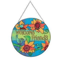 Enesco Gift Welcome Friends Suncatcher(Welcome Friends Suncatcher)