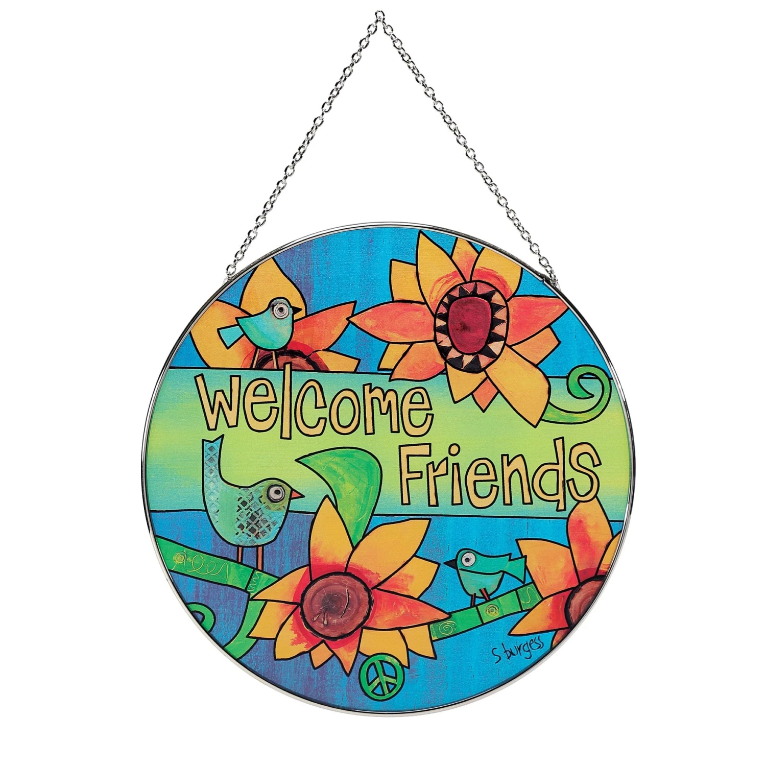 Enesco Gift Welcome Friends Suncatcher(Welcome Friends Suncatcher) 3 Enesco Gift Welcome Friends Suncatcher(Welcome Friends Suncatcher)