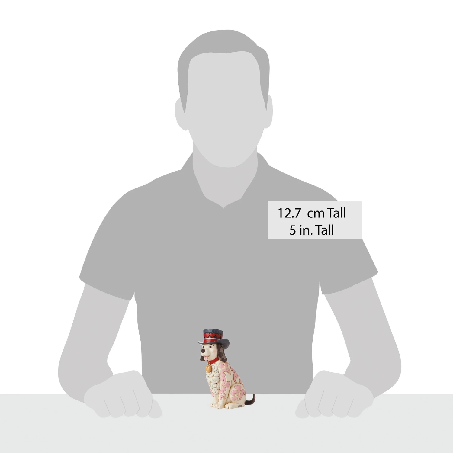 Enesco Gift Love Themed Dog With Top Hat(Love Themed Dog With Top Hat) 6 Enesco Gift Love Themed Dog With Top Hat(Love Themed Dog With Top Hat) - Image 4