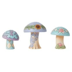 Enesco Gift Mushrooms Set Of 3 Figurines(Mushrooms Set Of 3 Figurines)