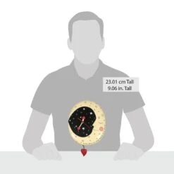 Enesco Gift Moon And Back Wall Clock(Moon And Back Wall Clock) 10 Enesco Gift Moon And Back Wall Clock(Moon And Back Wall Clock) -Holiday Gift Shop 6014460 20