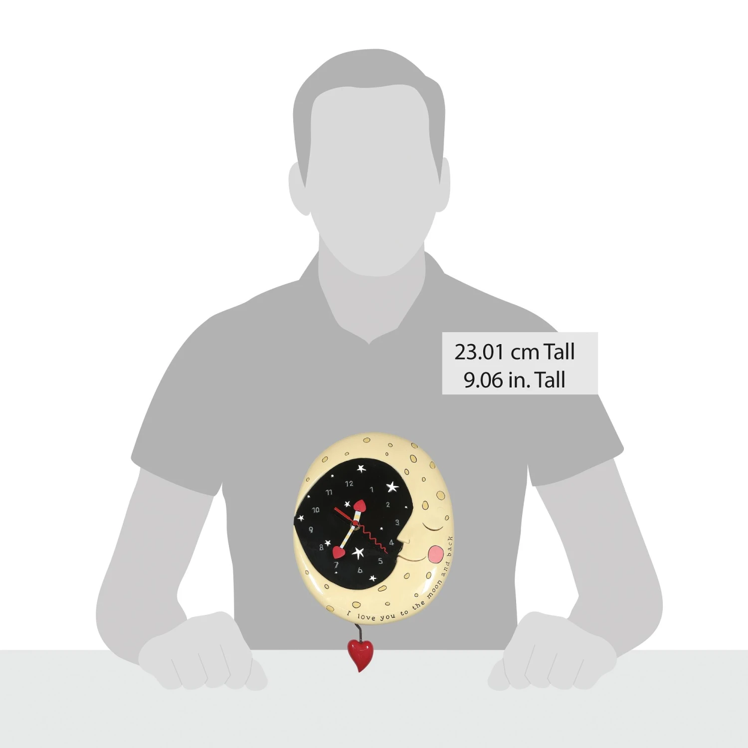 Enesco Gift Moon And Back Wall Clock(Moon And Back Wall Clock) 6 Enesco Gift Moon And Back Wall Clock(Moon And Back Wall Clock) - Image 4