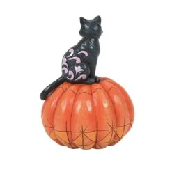 Enesco Gift Black Cat On Pumpkin LED Fig(Black Cat On Pumpkin Led Fig) -Holiday Gift Shop 6014479 3