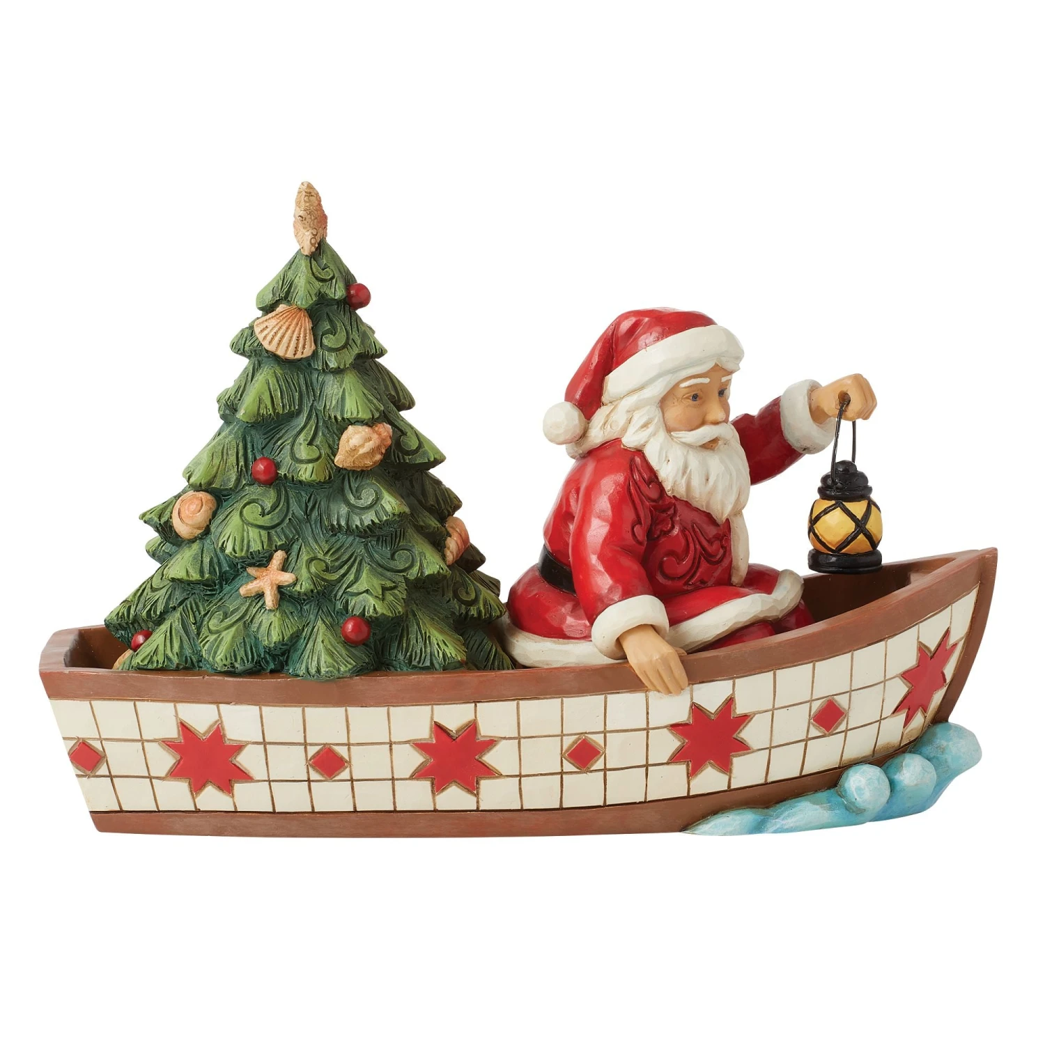 Enesco Gift Santa In Boat With Tree Fig(Santa In Boat With Tree Fig) 3 Enesco Gift Santa In Boat With Tree Fig(Santa In Boat With Tree Fig)