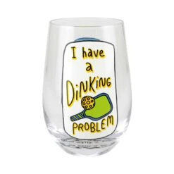 Enesco Gift Dinking Problem Stemless Glass(Dinking Problem Stemless Glass)