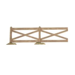 Department 56 Brown Crossbuck Fence Set(Brown Crossbuck Fence Set) 10 Department 56 Brown Crossbuck Fence Set(Brown Crossbuck Fence Set) -Holiday Gift Shop 6014716 3
