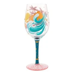 Enesco Gift Tropcial Getaway Wine Glass(Tropcial Getaway Wine Glass) -Holiday Gift Shop 6014770 3