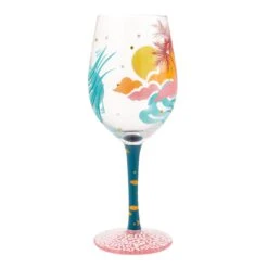 Enesco Gift Tropcial Getaway Wine Glass(Tropcial Getaway Wine Glass) -Holiday Gift Shop 6014770 4