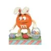 Enesco Gift M&M'S Orange Charact W/Basket(Orange M M On Easter Egg Hunt)