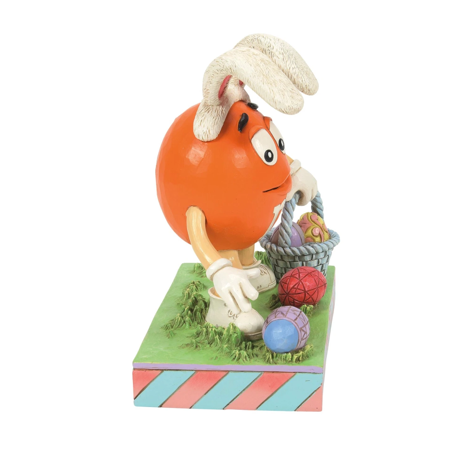 Enesco Gift M&M'S Orange Charact W/Basket(Orange M M On Easter Egg Hunt) 4 Enesco Gift M&M'S Orange Charact W/Basket(Orange M M On Easter Egg Hunt) - Image 2