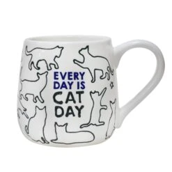 Enesco Gift Cat Day Etched Mug(Cat Day Etched Mug)