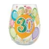Enesco Gift Happy 30th Stemless Wine Glass(Happy 30th Stemless Wine Glass) -Holiday Gift Shop 6015280