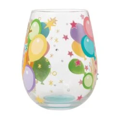 Enesco Gift Happy 30th Stemless Wine Glass(Happy 30th Stemless Wine Glass) -Holiday Gift Shop 6015280 2