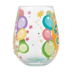 Enesco Gift Happy 30th Stemless Wine Glass(Happy 30th Stemless Wine Glass) -Holiday Gift Shop 6015280 4
