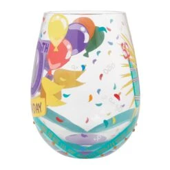 Enesco Gift Happy 50th Stemless Wine Glass(Happy 50th Stemless Wine Glass) -Holiday Gift Shop 6015282 2