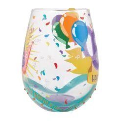 Enesco Gift Happy 50th Stemless Wine Glass(Happy 50th Stemless Wine Glass) -Holiday Gift Shop 6015282 4